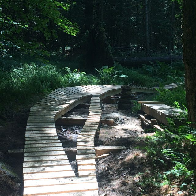 berm bridge with A line skinny